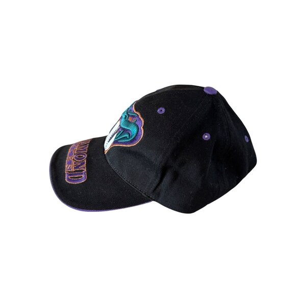 Arizona Diamondbacks Baseball Cap Unisex OSFA Black Purple Snake Logo Cotton Gen - Picture 4 of 10